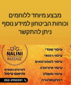 Nalini Massage-עיסוי הודי מקצועי בלבד